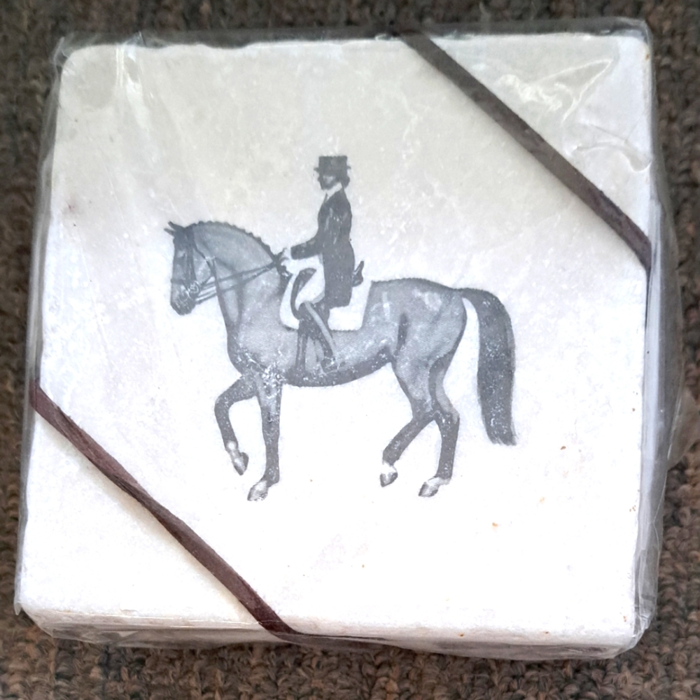 Marble coasters equestrian